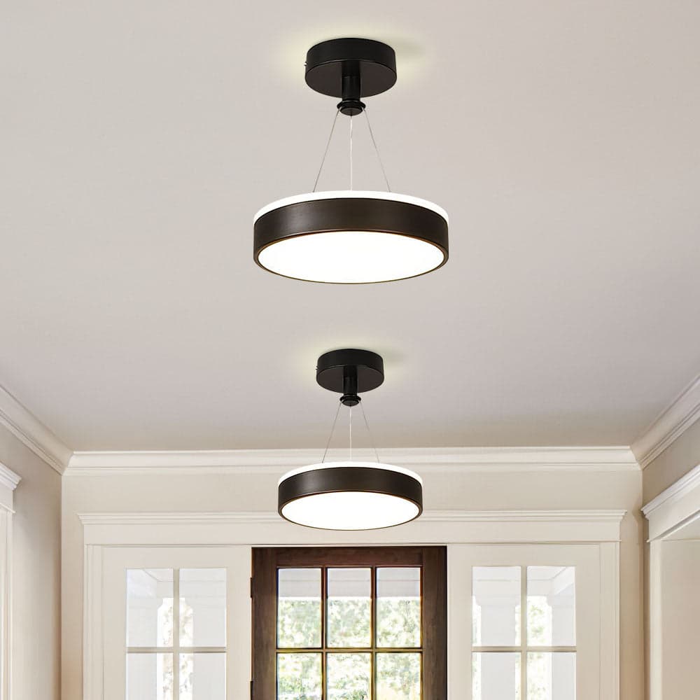 Nowoczesna metalowa lampa sufitowa LED | Smukły design, energooszczędna technologia