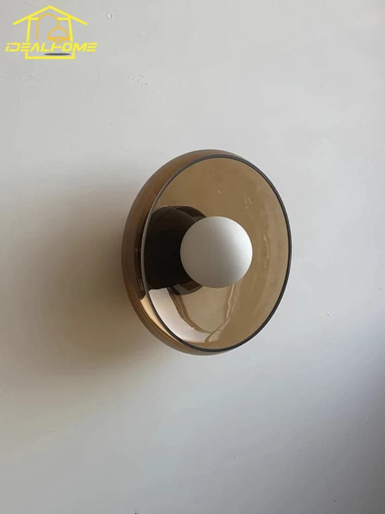 Kinkiet LED E27 | Francuski Projektant, Szkło, 1,5 kg