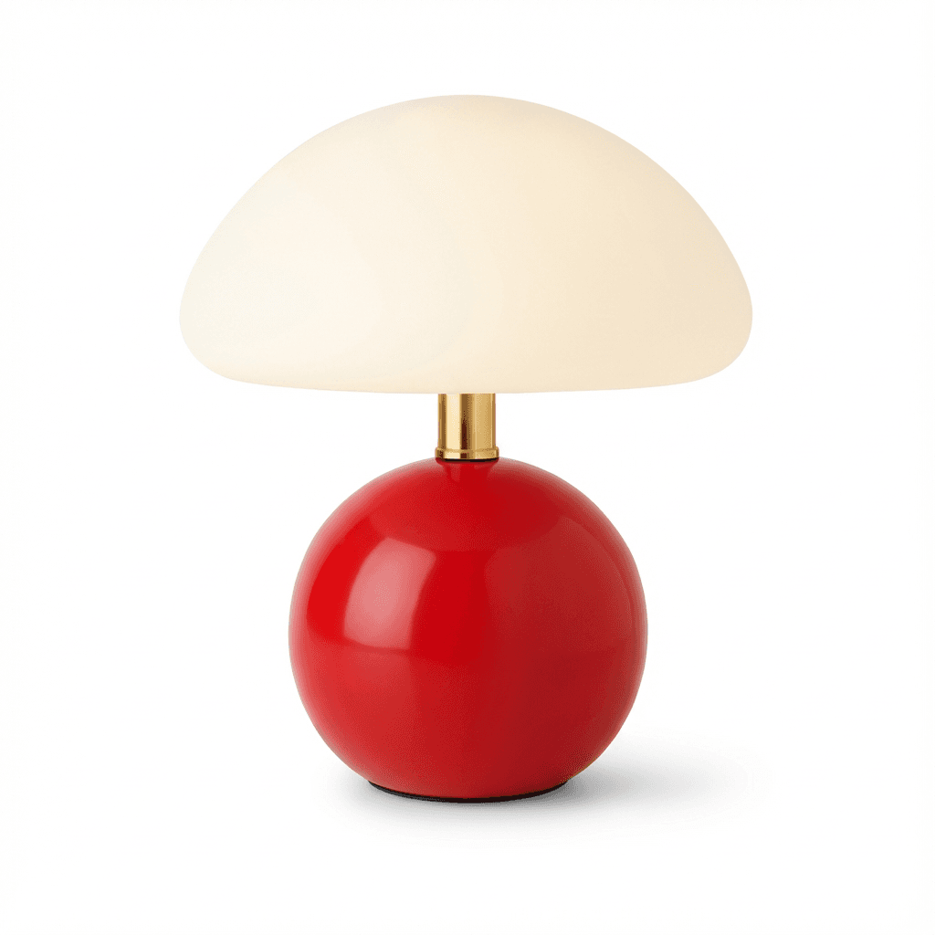 Lampka Creama | Styl Bauhaus & 1.5 kg - Lampka Nocna Do Biurka