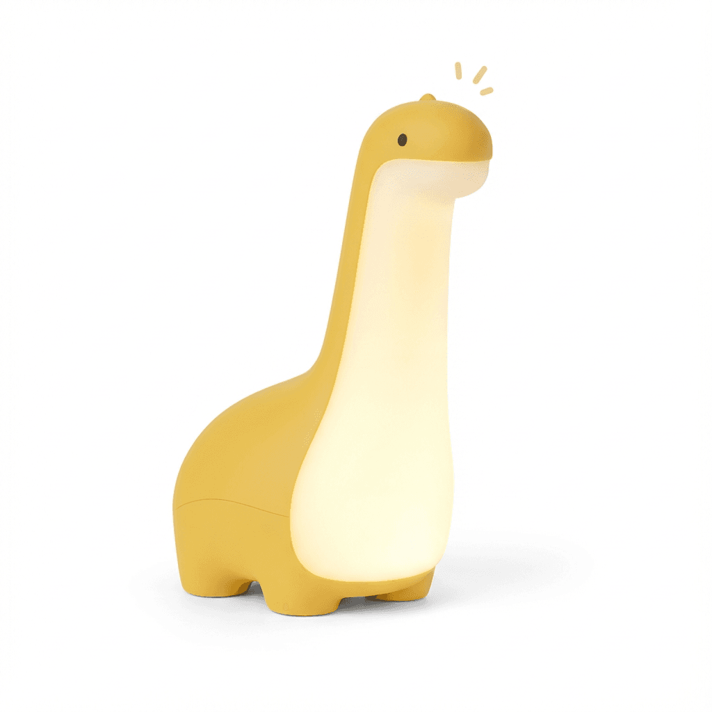 Lampka Nocna Dino Noktus | Silikonowa Z Łagodnym Światłem 0.5kg