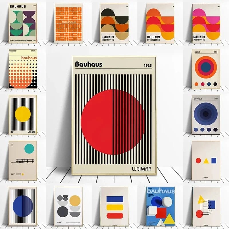 Plakat Bauhaus | Minimalistyczny Design na Płótnie 0,5 kg