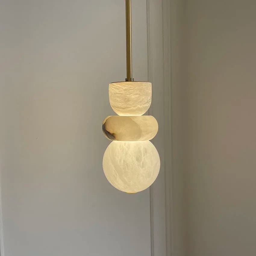 Lampa Wisząca Z Marmuru Hiszpańskiego | Elegancki Design 2 kg
