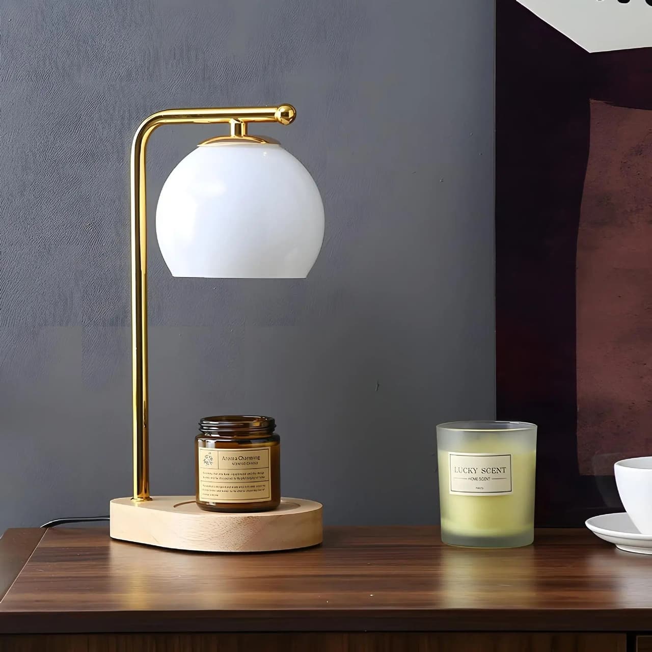 Lampa Stołowa Tamara z Efektem Świecy – Ciepłe Światło i Elegancki Design do Salonu