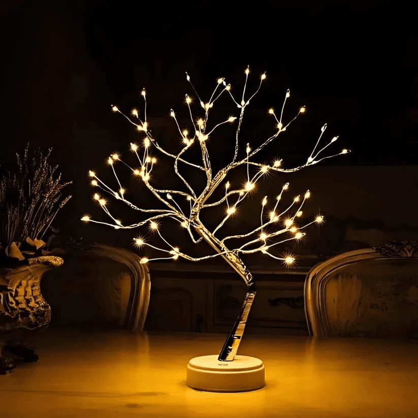 Lampa z motywem drzewka bonsai