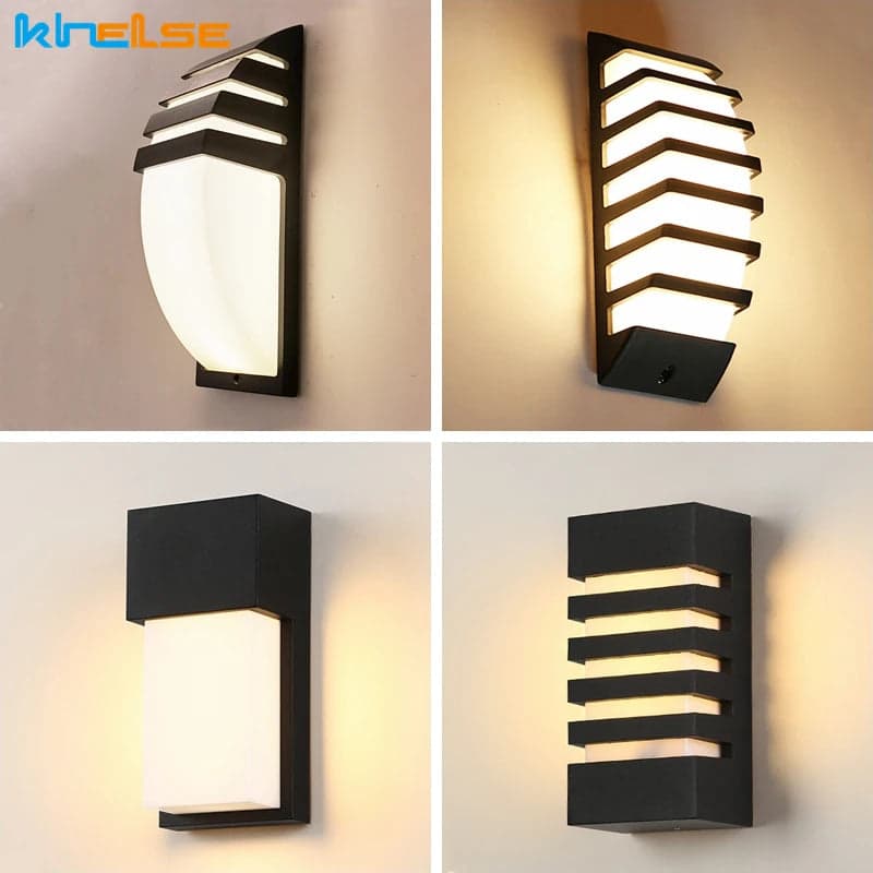 Lampa Zewnętrzna LED E27 | Wodoodporna 1,2 kg do Oświetlenia Nad Drzwi