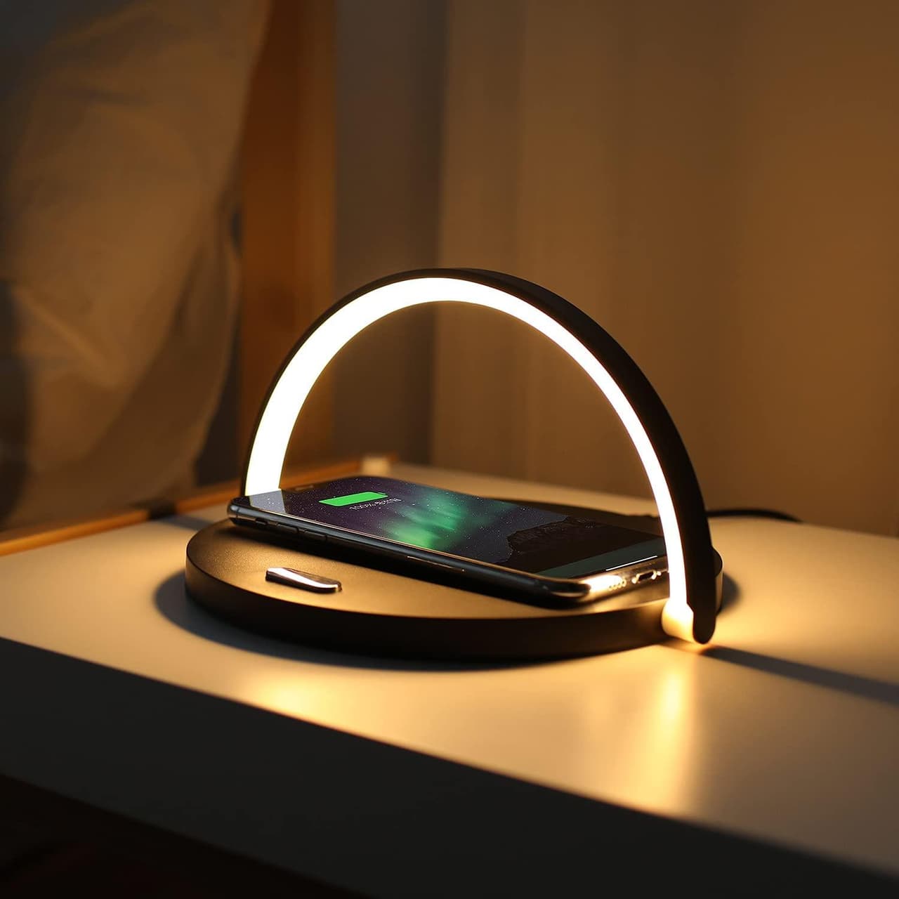 QiLumen Lampa Stołowa | Bezprzewodowe ładowanie 0,5 kg