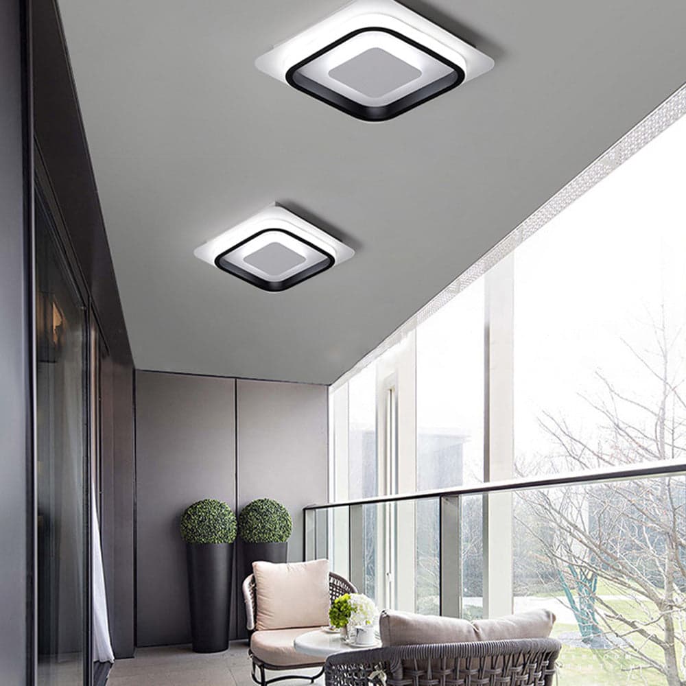 Nowoczesna Lampa Sufitowa LED | Geometryczny Design, Energooszczędna do Salonu i Sypialni