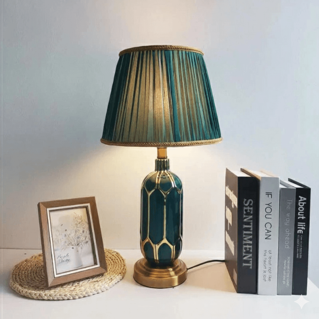 Lampa Stołowa Ceramiczna | Styl Postmodernistyczny 30x57 cm, Waga 2 kg