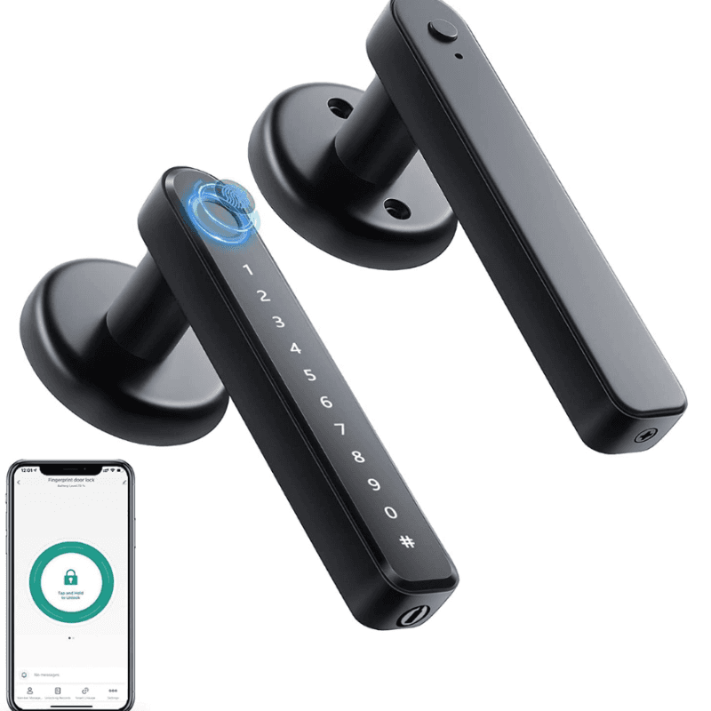 Klamka Biometryczna SmartSecure | Nowoczesny dostęp 4w1 | 1,5 kg