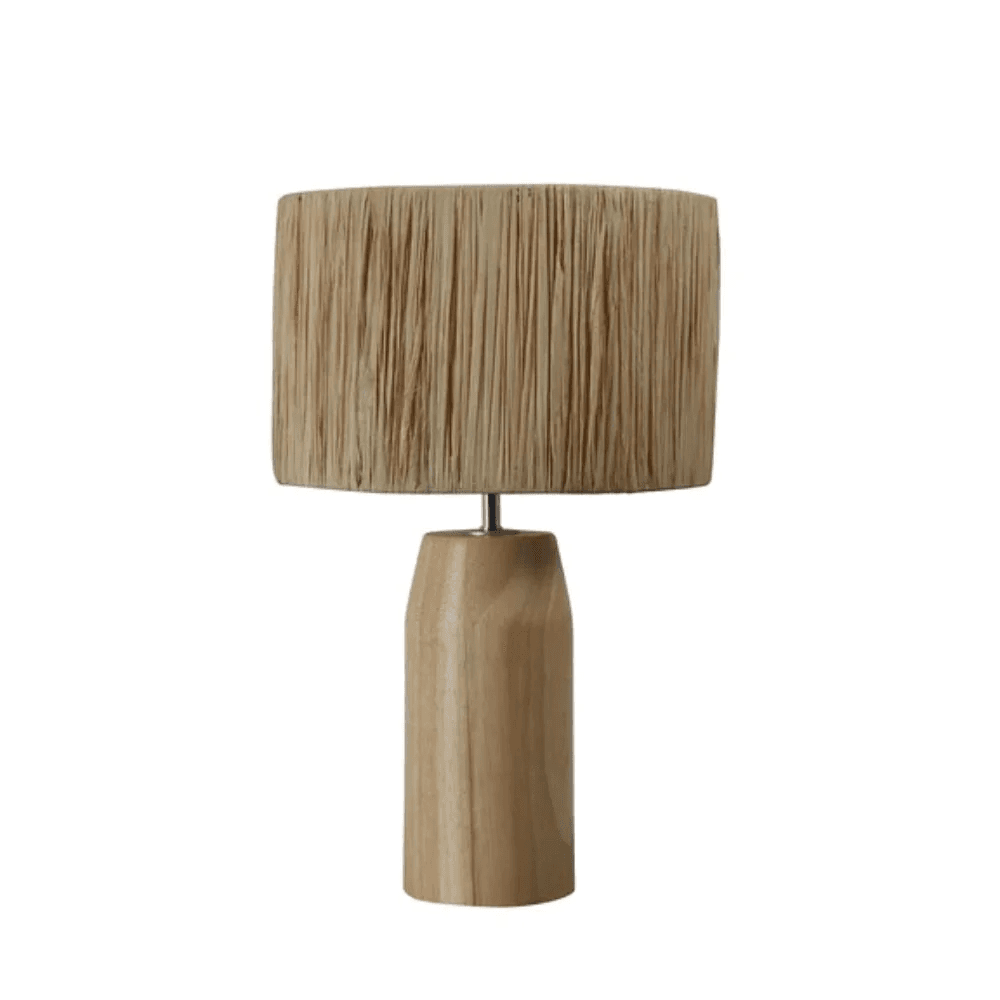 Naturalna Lampa Stołowa z Rafii