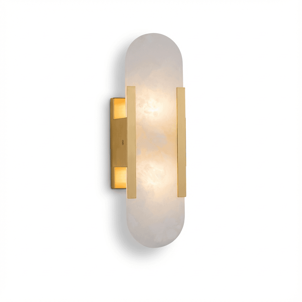 Lampa Ścienna Elva | Eleganckie Oświetlenie z Alabastru 1,5kg