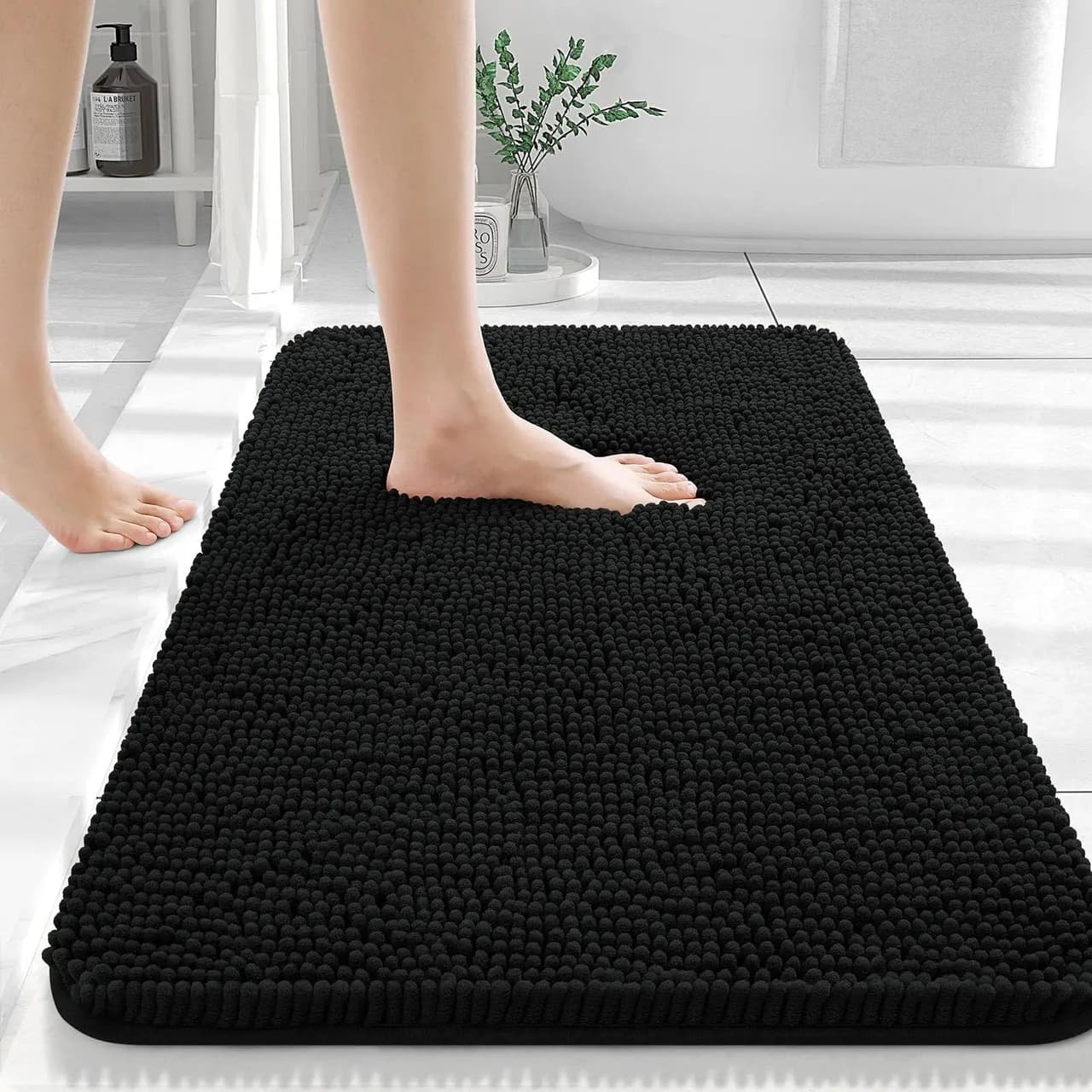 Dywanik łazienkowy Chenille | Antypoślizgowy 0.8kg