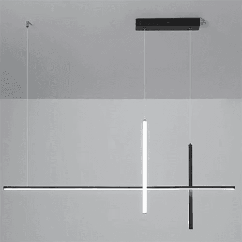 Nowoczesny minimalistyczny podłużny żyrandol LED