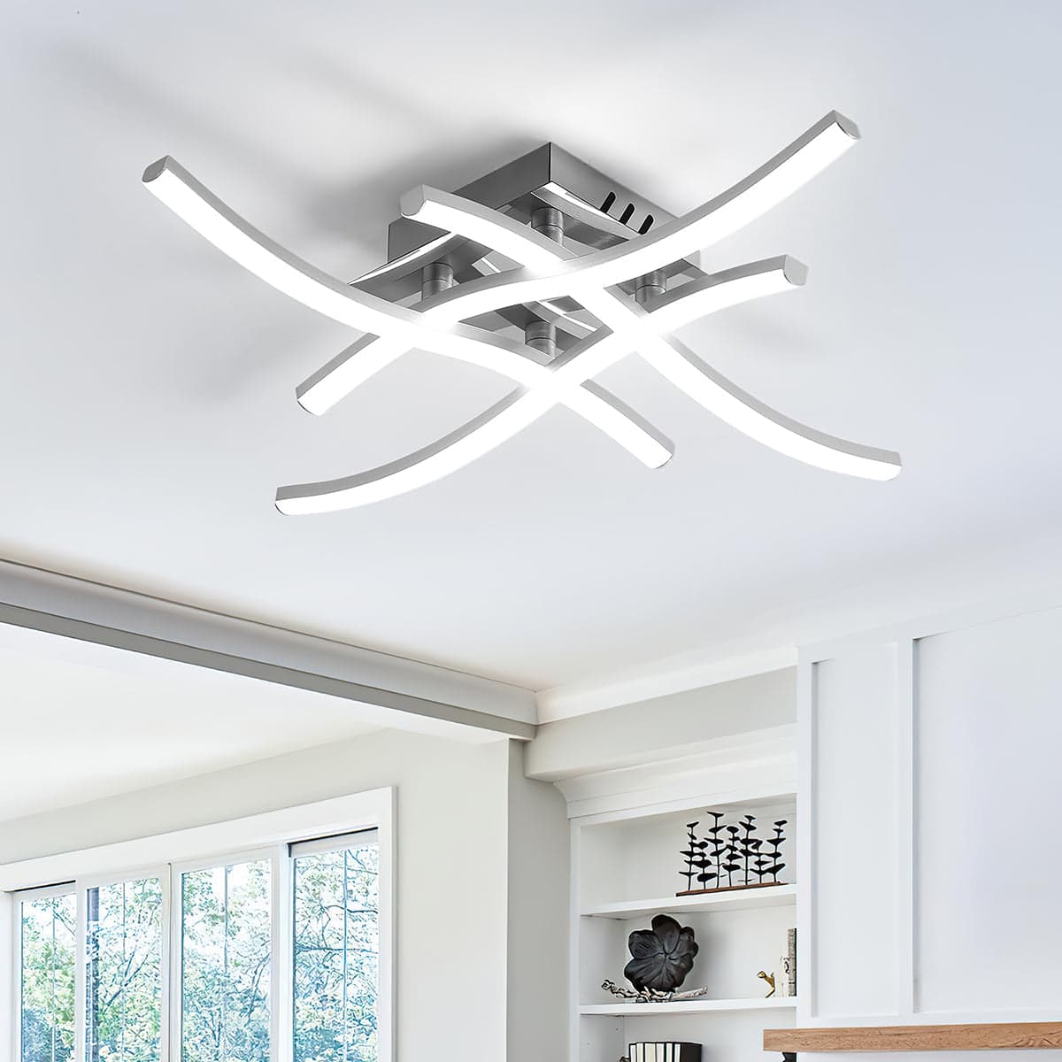 Nowoczesna Lampa Sufitowa LED z Aluminium | Energooszczędna