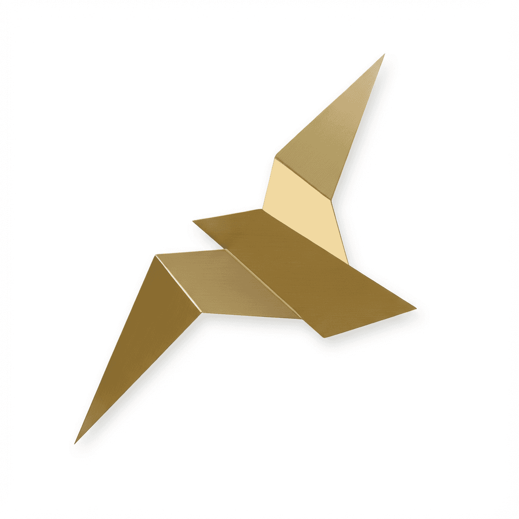 Lampa Origami Luno | Metalowa Forma Geometryczna 1,2kg