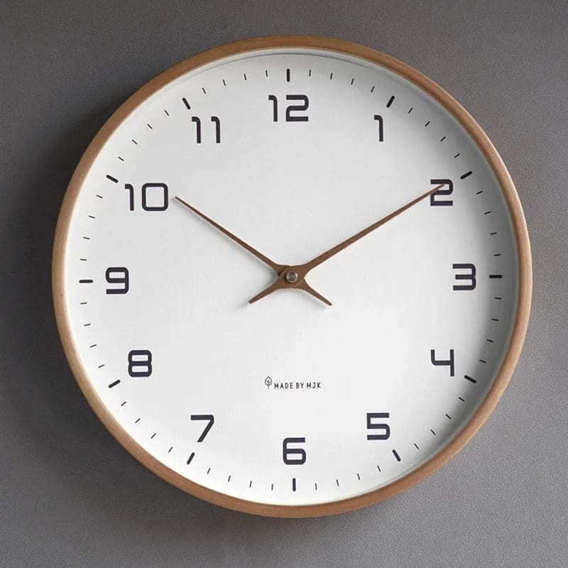 Drewniany Zegar Ścienny | Nowoczesny Design 0.25kg - Idealny Zegar do Salonu