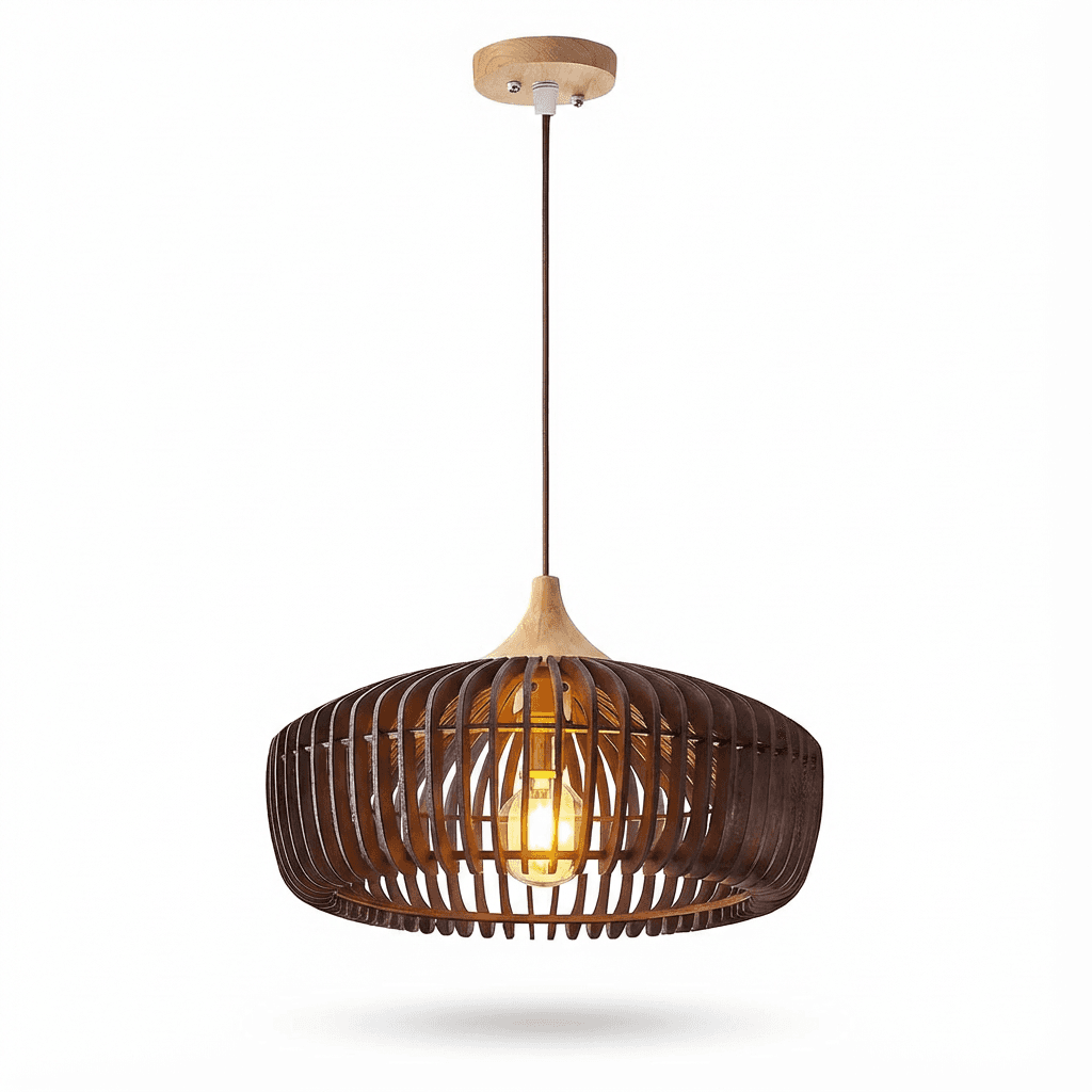 Lampa Sora | Drewniana lampa wisząca 1.5kg