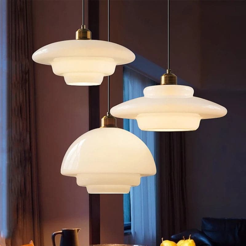Lampa Wisząca Szklana | Nowoczesny Design 1,5 kg do Salonu i Jadalni