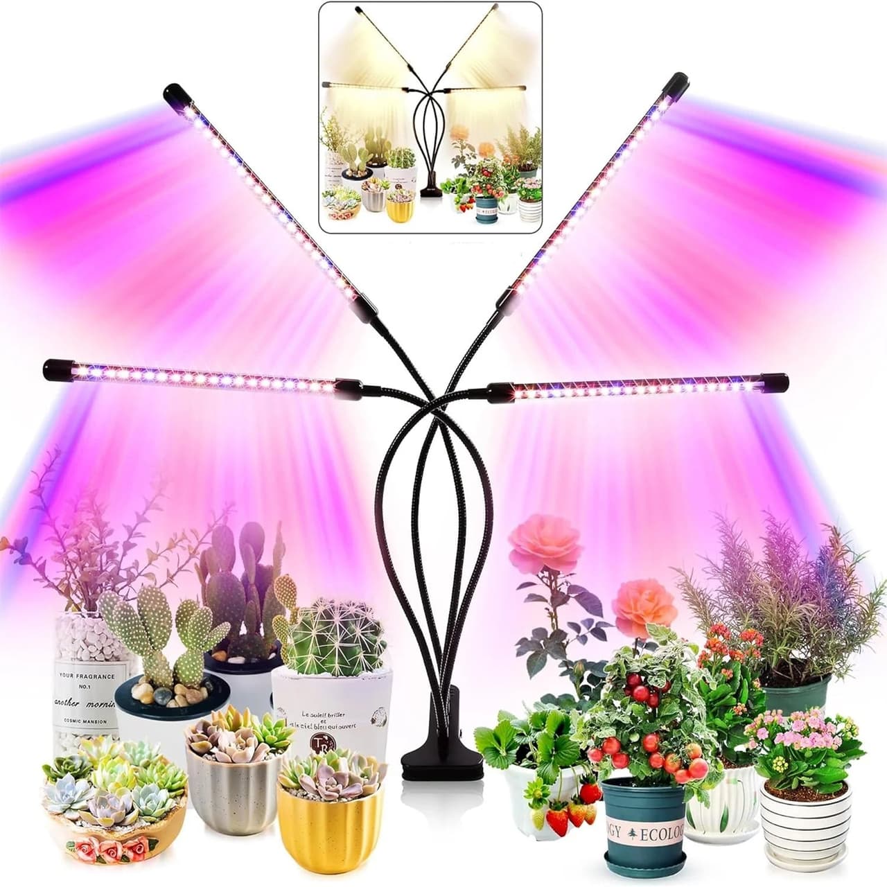 Fitolampa LED 3 Kolory | Pełne Spektrum 0,5 kg - Lampa do Wzrostu Roślin