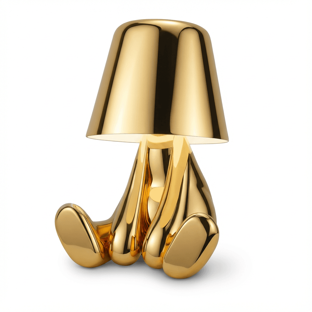 Lampa Stołowa Atmosen | Regulowane Światło LED 1,5kg | Czarna Lampa Stołowa do Salonu