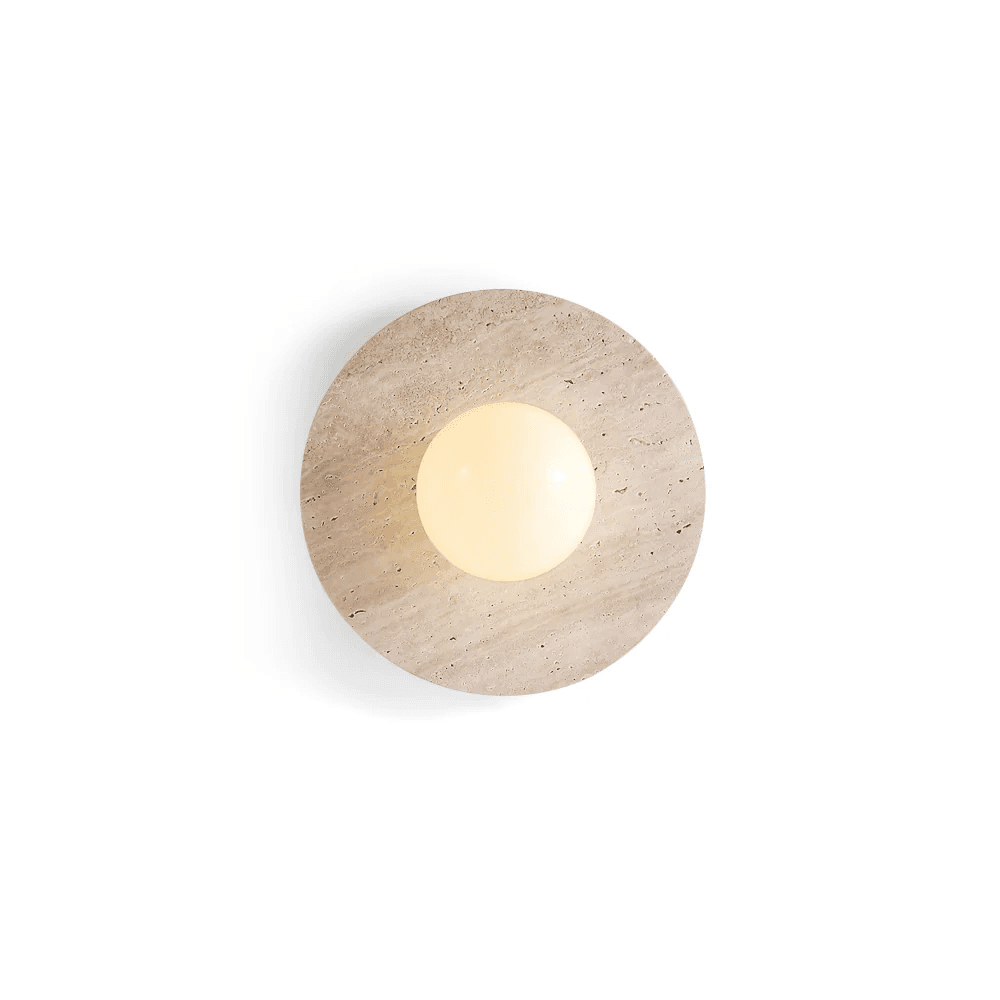 Lampa ścienna Elira z trawertynu