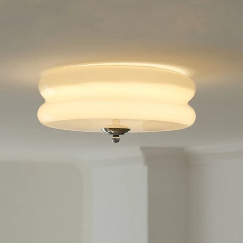 Mlecznobiała Lampa Sufitowa | Minimalistyczny Design 1,5 kg